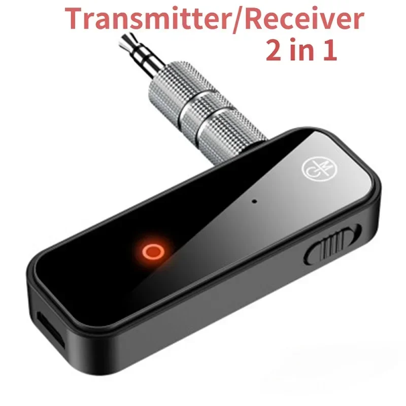 

Bluetooth 5.0 Transmitter Receiver 2 in1 Jack Wireless 3.5mm Adapter For Car Audio Music Aux Handsfree Headset