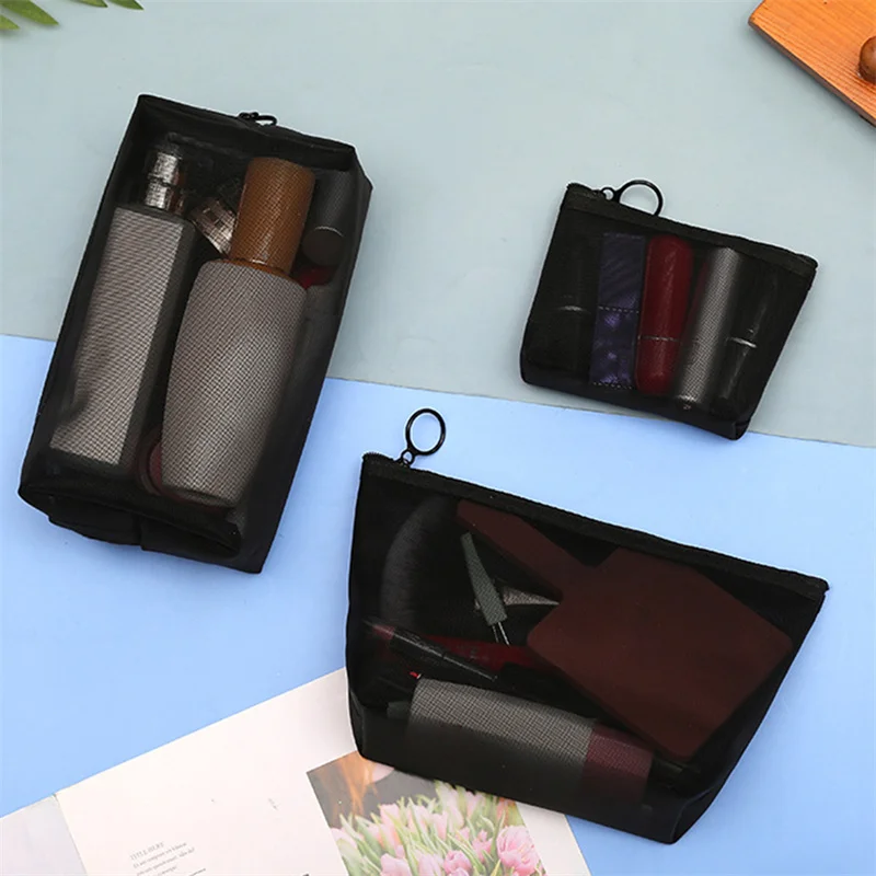 Transparent Mesh Makeup Case Organizer Storage Pouch Casual Zipper Toiletry Wash Bags Make Up Women Travel Cosmetic Bag Case
Transparent Mesh Makeup Case Organizer Storage Pouch Casual Zipper Toiletry Wash Bags Make Up Women Travel Cosmetic Bag Case