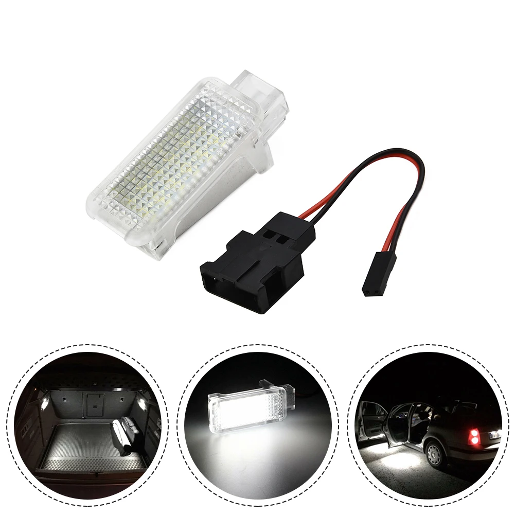 

1x White LED Luggage Compartment Trunk Boot Light Module For SEAT Leon Mk3 (5F) 2013-2019 12V 6000K 126LM Signal Lamp 3528 SMD