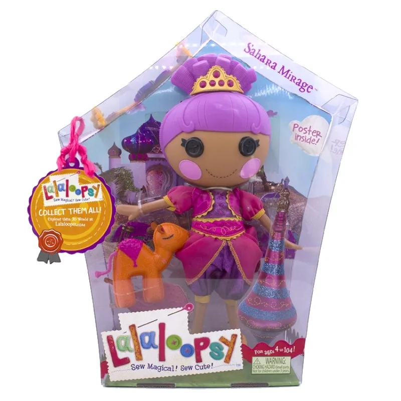 

LALALOOPSY Big Head Button Doll Desert Style SAHARA MIRAGE Pet Camel Fashion Dressup Dolls Accessories Girls Play House Toys