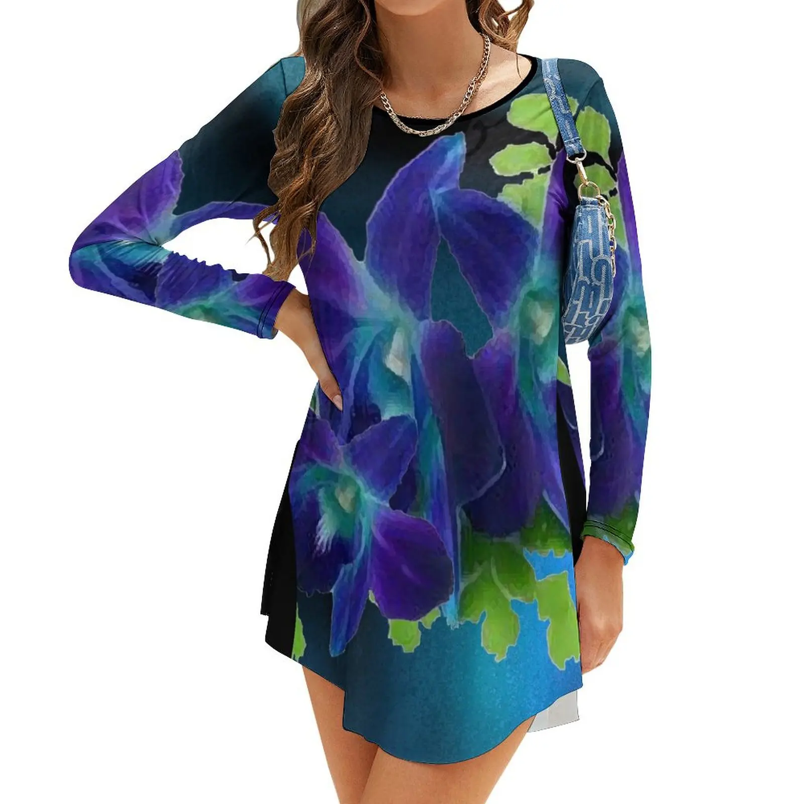 Hawaiian Blue Orchid and Fern Long-Sleeve Dress women party dresses women's summer dresses 2024
Hawaiian Blue Orchid and Fern Long-Sleeve Dress women party dresses women's summer dresses 2024
