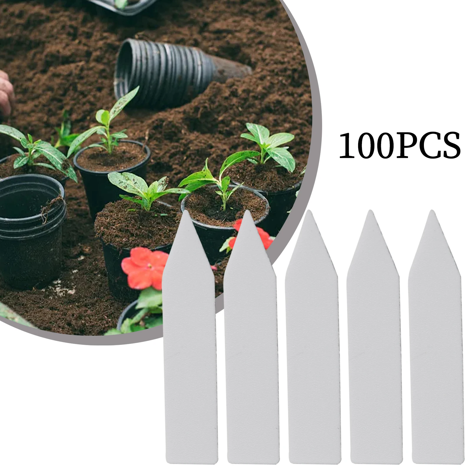 100Pcs Garden Waterproof Plant Plastic Labels Nursery Tray Markers Flower Pots Plant Tags DIY Garden Decoration Tools
100Pcs Garden Waterproof Plant Plastic Labels Nursery Tray Markers Flower Pots Plant Tags DIY Garden Decoration Tools