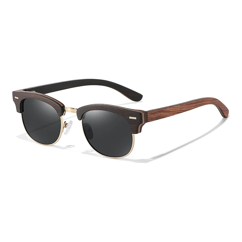 

2023New Style Retro Wood Natural Male Sunglasses Polarized Wooden Spring Hinge UV400 Protection Oculos De Sol Feminino H201