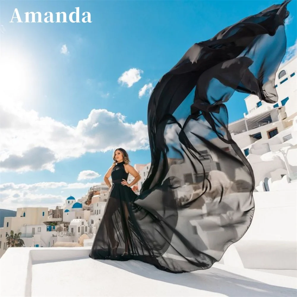Amanda Flying Prom Dress 2023 Black Photography Vestidos De Noche Beach Light 30D Chiffon Long Sweep Train فساتين مناسبة رسمية
Amanda Flying Prom Dress 2023 Black Photography Vestidos De Noche Beach Light 30D Chiffon Long Sweep Train فساتين مناسبة رسمية