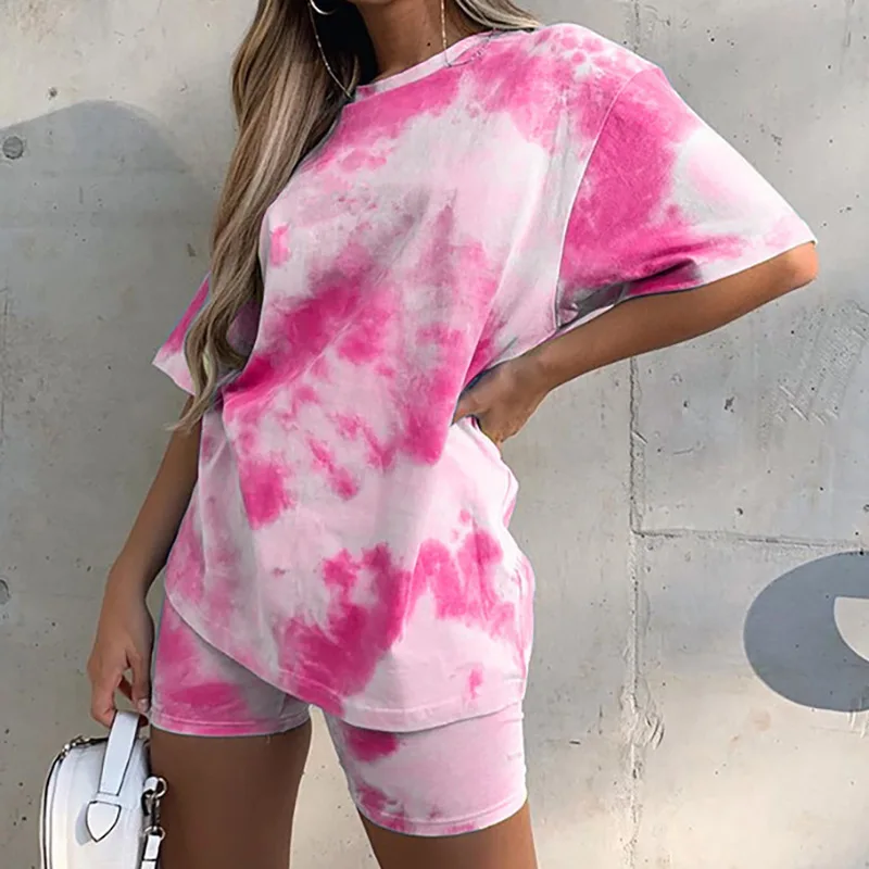 Women's 2 Piece Short Set Casual Tie Dye Print Shirt Shorts Tracksuit Sportswear Outfit Shorts Lounge Set
Women's 2 Piece Short Set Casual Tie Dye Print Shirt Shorts Tracksuit Sportswear Outfit Shorts Lounge Set