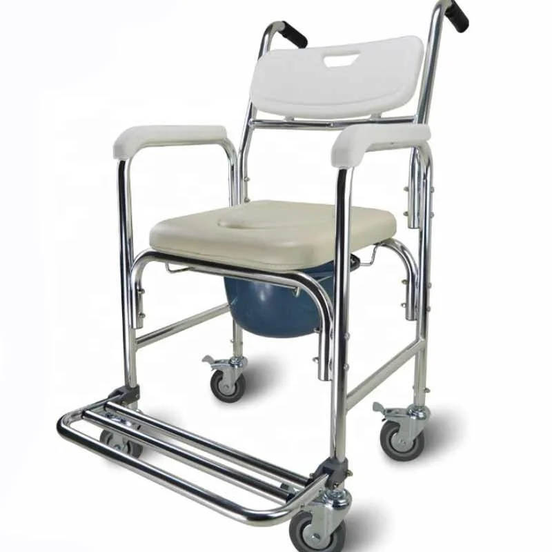 Mobile Toilet seat Multifunction Foldable Wheeled Shower Commode Chair for Adults Handicap Seniors Elderly
Mobile Toilet seat Multifunction Foldable Wheeled Shower Commode Chair for Adults Handicap Seniors Elderly