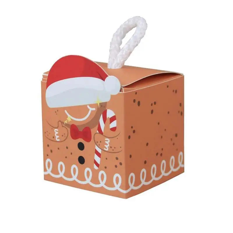 

Рождественские коробки для подарков, 50 шт., картонные фотообои для шоколада, мини-игрушки, конфеты, печенье