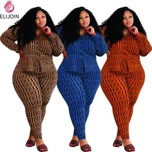 ELIJOIN Europe and America Long Sleeve Jacket Pants 2-piece retro chic pattern plus size suit exquisite fashion shirt
ELIJOIN Europe and America Long Sleeve Jacket Pants 2-piece retro chic pattern plus size suit exquisite fashion shirt