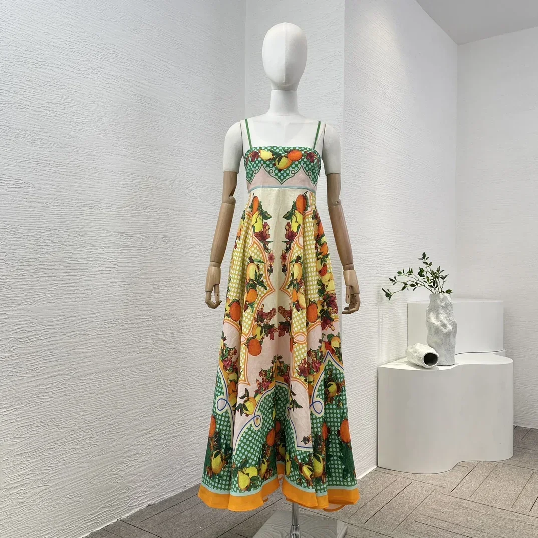 2024 New Summer Women Multi Color Beer Pear Sleeveless Suspender Camisole Beach Style Midi Dress for Holiday
2024 New Summer Women Multi Color Beer Pear Sleeveless Suspender Camisole Beach Style Midi Dress for Holiday
