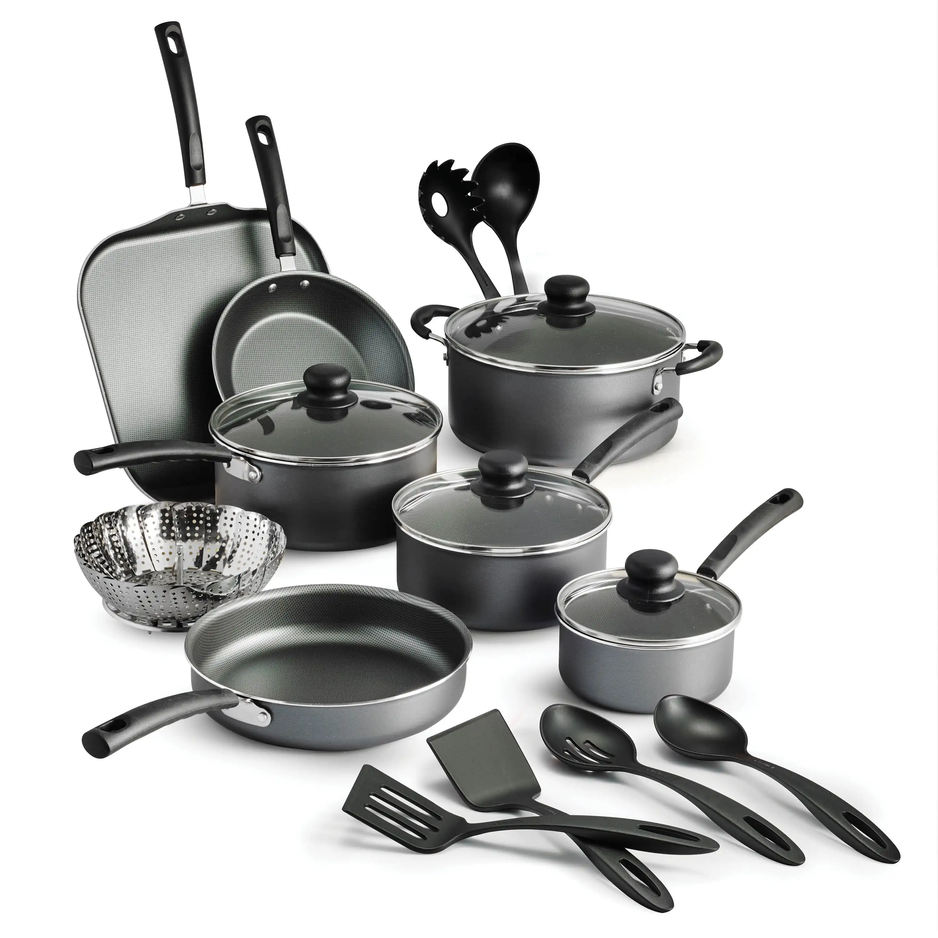 18 Pc Pots and Pans Set Nonstick Cookware Set, Kitchen Cookware Sets, Pot and Pan Set, Pot Set, Diamond Coated Non Stick Pots
18 Pc Pots and Pans Set Nonstick Cookware Set, Kitchen Cookware Sets, Pot and Pan Set, Pot Set, Diamond Coated Non Stick Pots