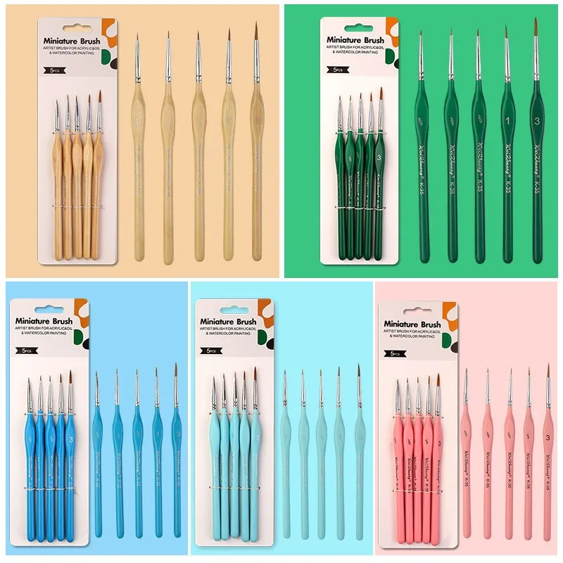 Detail Paint Brush Set for Oil Acrylic Painting Thin Tip Paint Brush with Synthetic Hair Miniature Model Brushes for Watercolor
Detail Paint Brush Set for Oil Acrylic Painting Thin Tip Paint Brush with Synthetic Hair Miniature Model Brushes for Watercolor