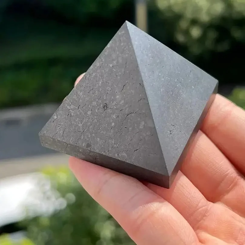 Natural Shungite Pyramid Tower Healing Crystals Reiki Protection Energy Balancing Meditation Root Chakra Purification Stone Natural Shungite Pyramid Tower Healing Crystals Reiki Protection Energy Balancing Meditation Root Chakra Purification Stone