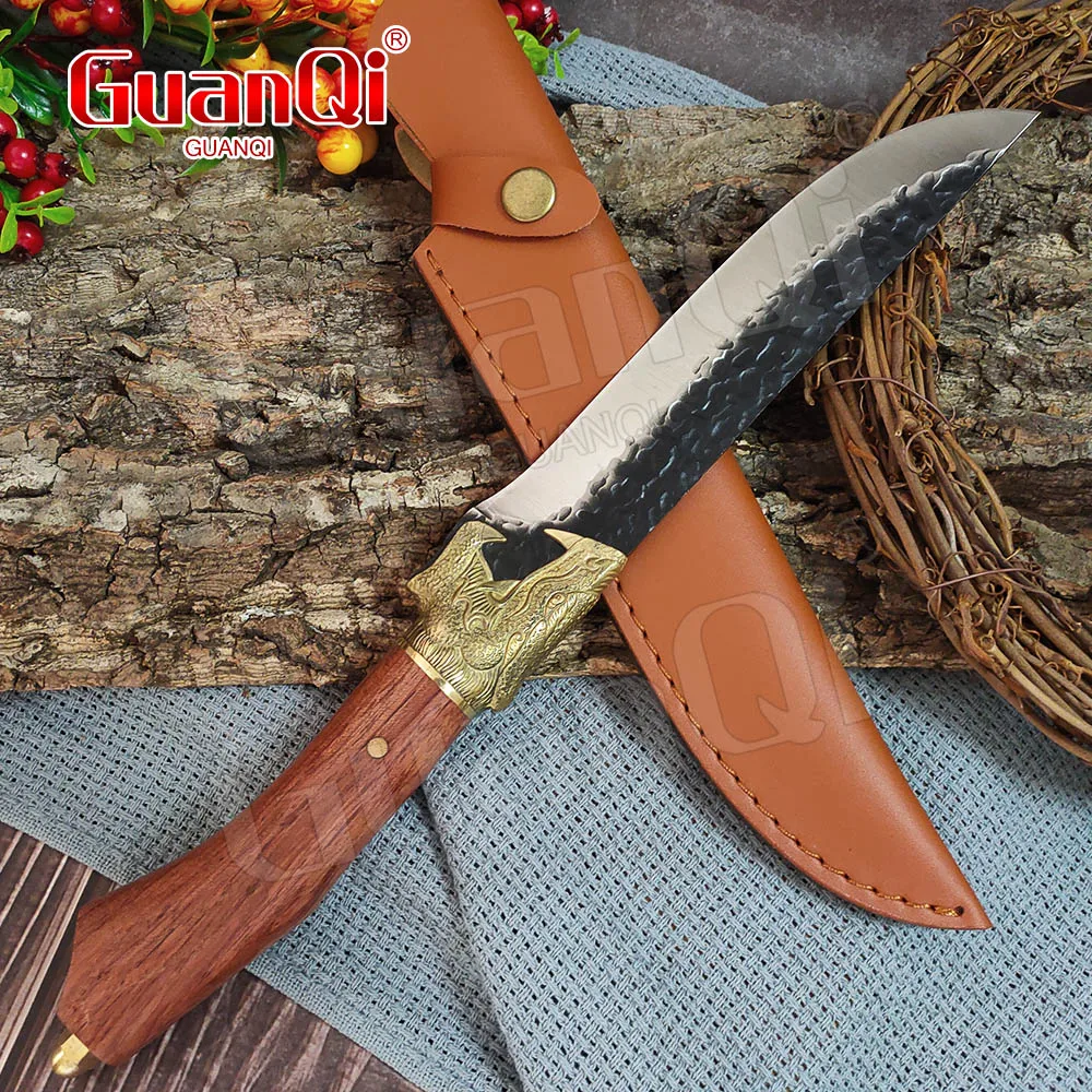 Forged Boning Kitchen Knife Sliced Fish Knife Boning and Meat Cutting Special Slaughter Knife Outdoor Camping Hunting Chef Knife
Forged Boning Kitchen Knife Sliced Fish Knife Boning and Meat Cutting Special Slaughter Knife Outdoor Camping Hunting Chef Knife
