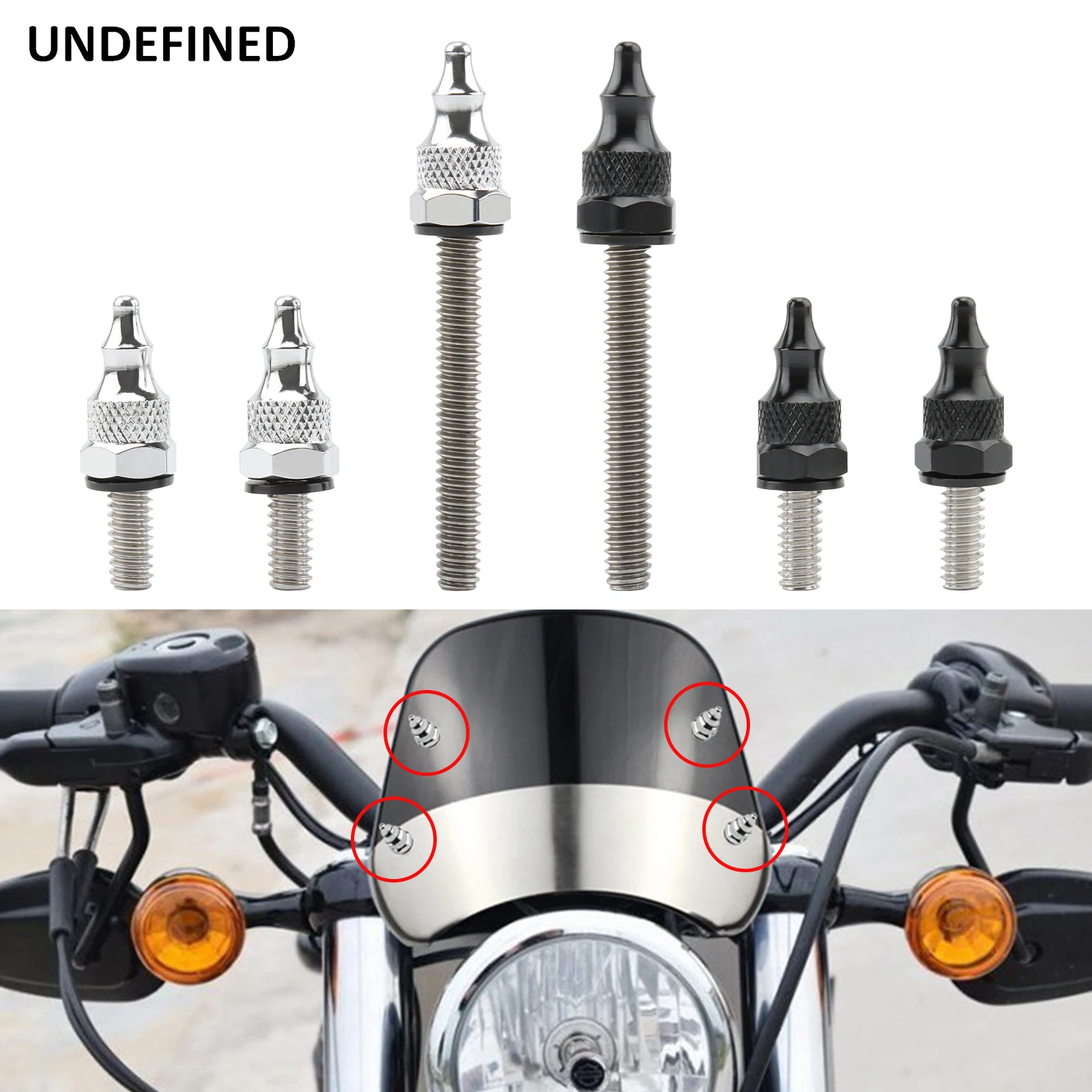 

Motorcycle Fairing Bolts Windshield Spike Bolt For Harley Touring Electra Glide Street Glide Tour Glide Tri Ultra Glide 14-2022