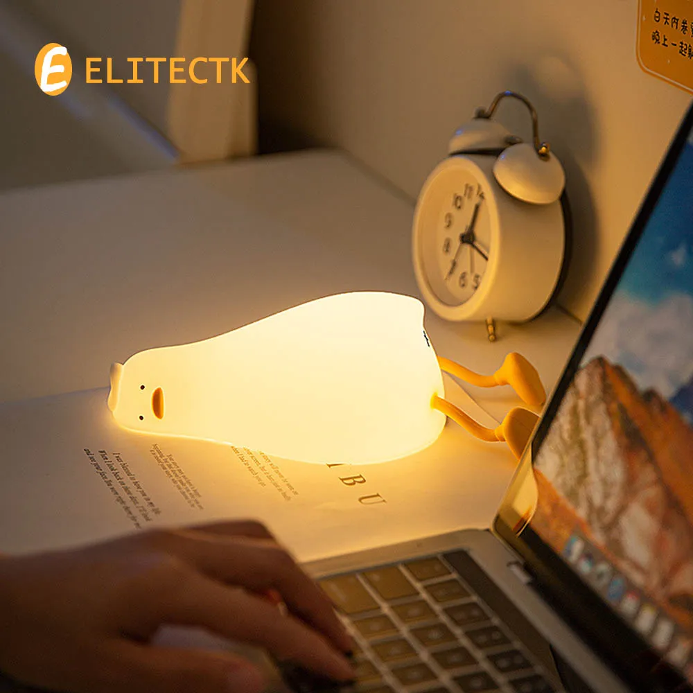 Duck Nightlights Led Night Light Duckling Rechargeable Lamp USB Cartoon Silicone Children Kid Bedroom Decoration Birthday Gift
Duck Nightlights Led Night Light Duckling Rechargeable Lamp USB Cartoon Silicone Children Kid Bedroom Decoration Birthday Gift