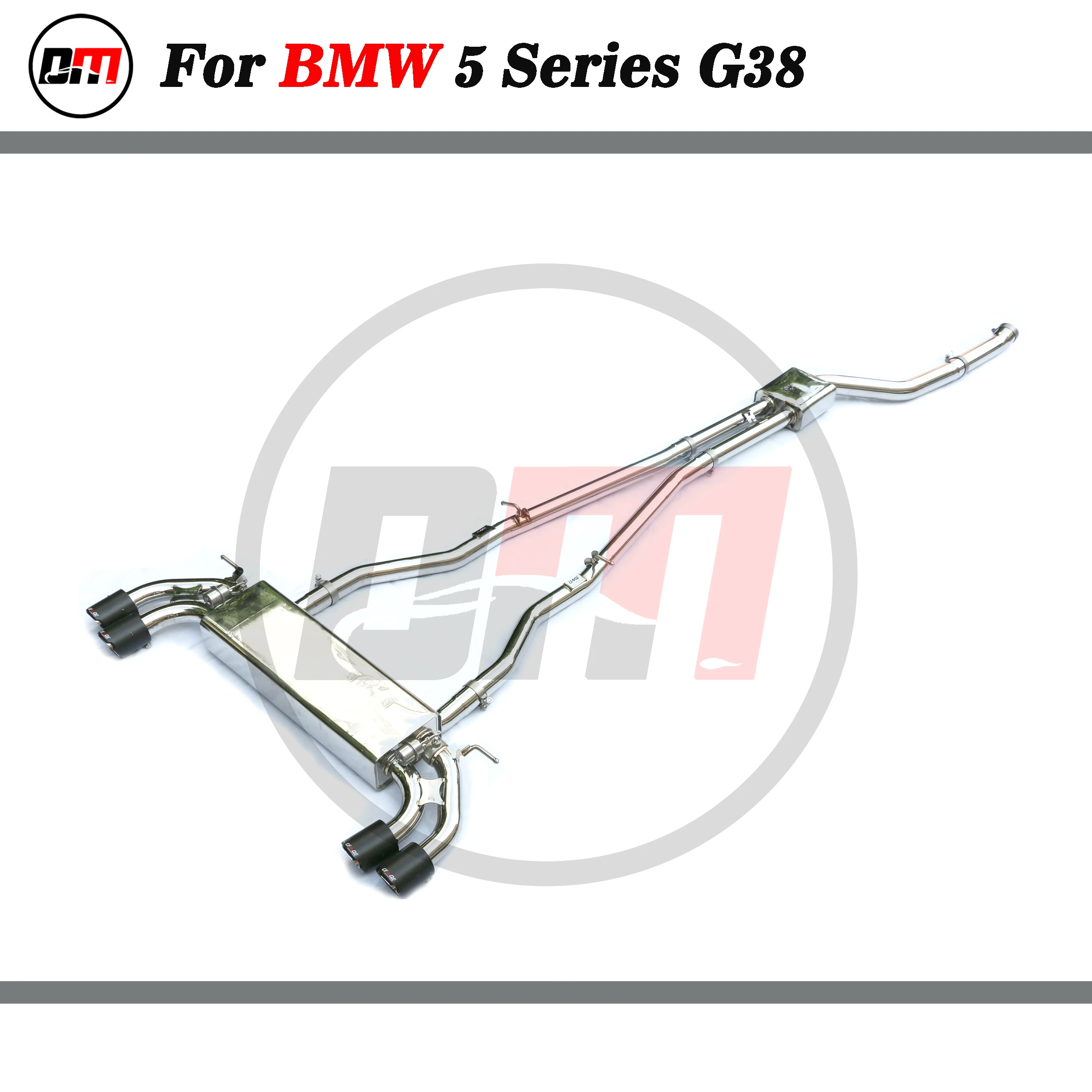 

DM exhaust stainless steel catback exhaust system for BMW 5 series 540i G30 G38 with valve muffler exhaust pipe performance