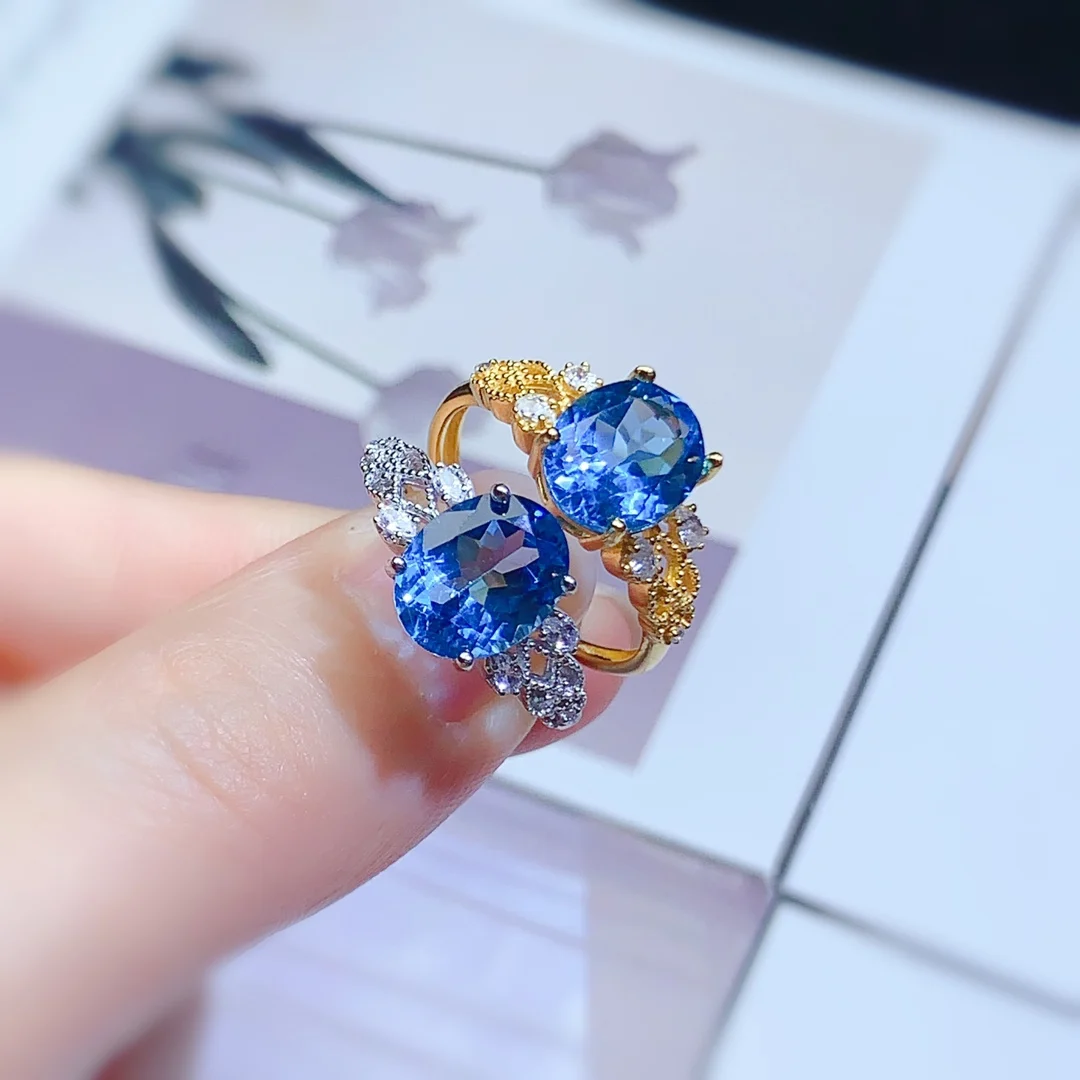 Sterling Silver 925 Ladies all-natural Swiss Blue Topaz Ring Color Super Bright Ring Engagement Gift Free shipping boutique
Sterling Silver 925 Ladies all-natural Swiss Blue Topaz Ring Color Super Bright Ring Engagement Gift Free shipping boutique