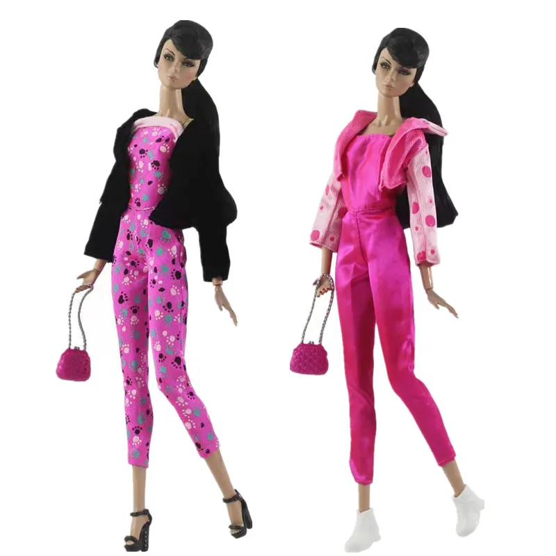 Fashion Pink Jumpsuit Clothes Set for Barbie Doll Clothes Outfits Coat Handbag Casual Wears 11.5" Dolls Accessory Toy 1/6 BJD
Fashion Pink Jumpsuit Clothes Set for Barbie Doll Clothes Outfits Coat Handbag Casual Wears 11.5" Dolls Accessory Toy 1/6 BJD