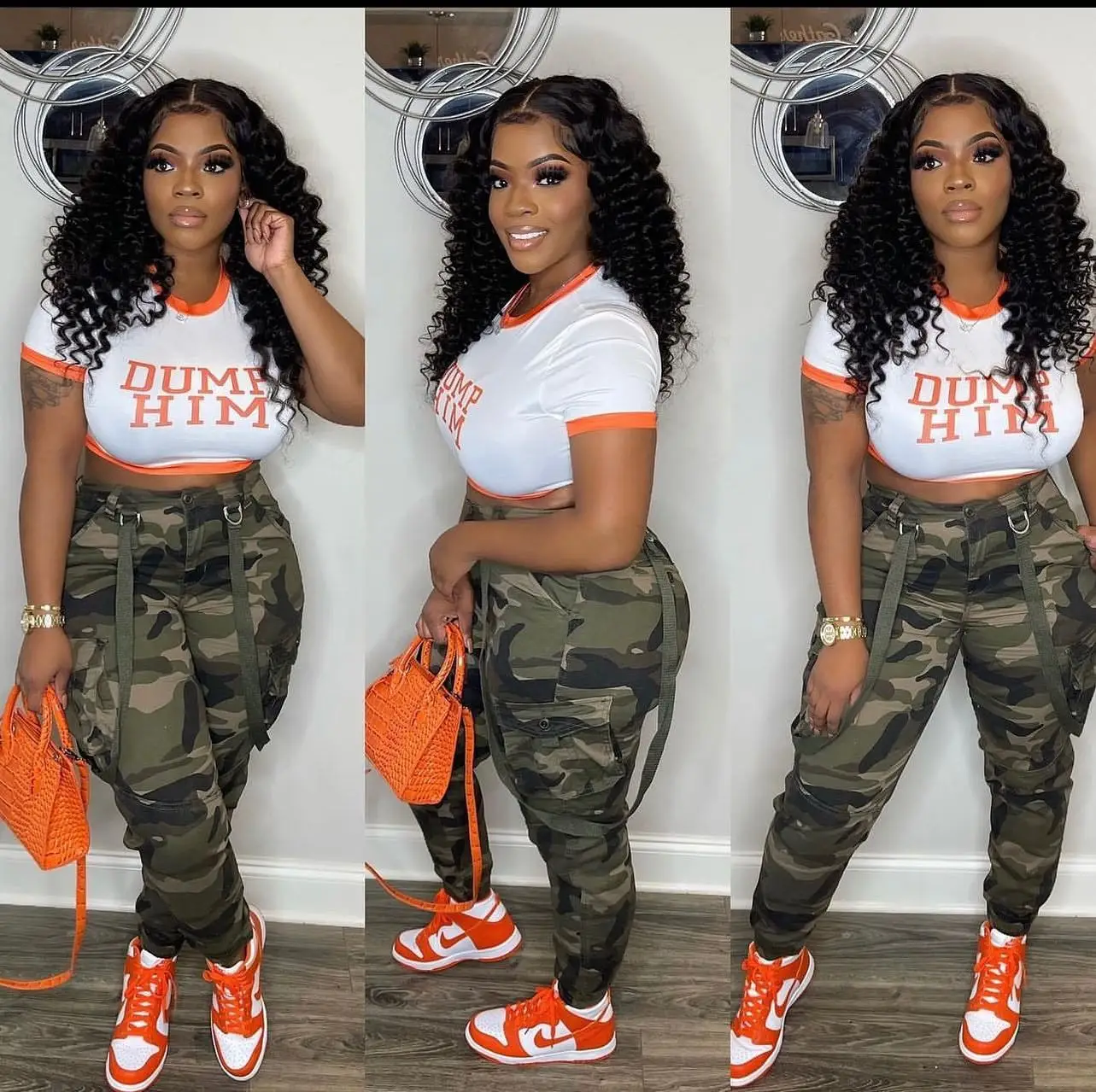 Women Casual Hight Waist Pockets Y2K Cargo Pants Streetwear Spring Summer Camouflage Print Design Suspender Ankle Length Pants
Women Casual Hight Waist Pockets Y2K Cargo Pants Streetwear Spring Summer Camouflage Print Design Suspender Ankle Length Pants