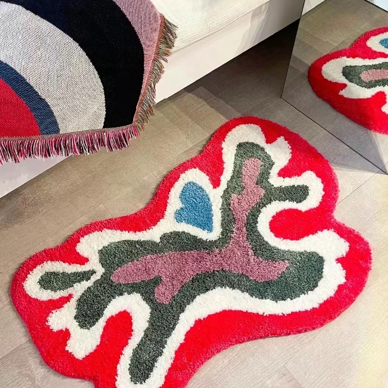 Living Room Green Blue Carpet Irregular Line Shape Fluffy Plush Warm Anti-Skid Bedroom Sofa Rug Fashionable Coffee Table Mat
Living Room Green Blue Carpet Irregular Line Shape Fluffy Plush Warm Anti-Skid Bedroom Sofa Rug Fashionable Coffee Table Mat