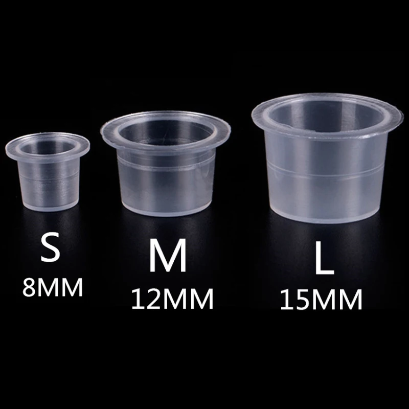 100Pcs Plastic Microblading Tattoo Ink Cup Cap Pigment Clear Holder Container S/M/L Size For Needle Tip Grip tattoo Supply
100Pcs Plastic Microblading Tattoo Ink Cup Cap Pigment Clear Holder Container S/M/L Size For Needle Tip Grip tattoo Supply