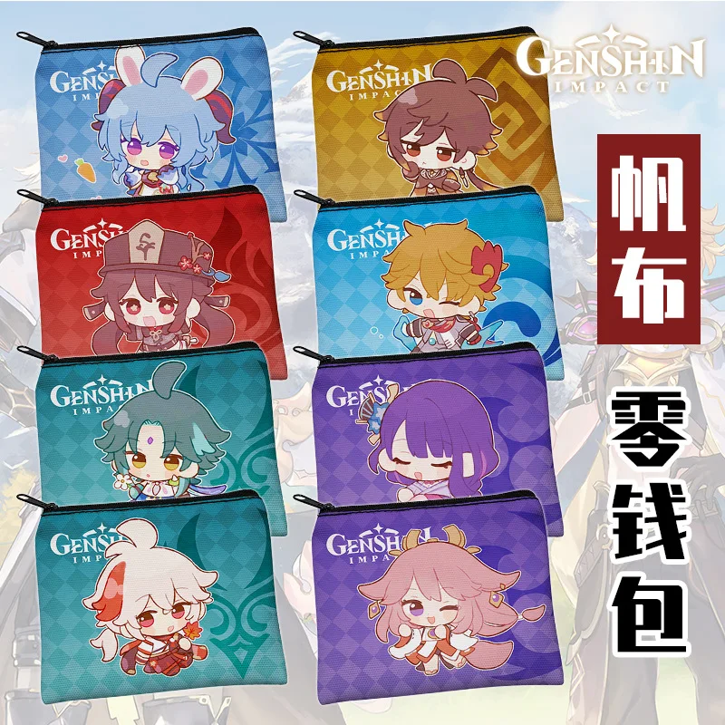 Genshin Impact Game Zhongli Wanderer Nahida Hutao Xiao Furina Kazuha Alhaithem Yoyimiya Canvas Coin Purse Wallet Portable
Genshin Impact Game Zhongli Wanderer Nahida Hutao Xiao Furina Kazuha Alhaithem Yoyimiya Canvas Coin Purse Wallet Portable