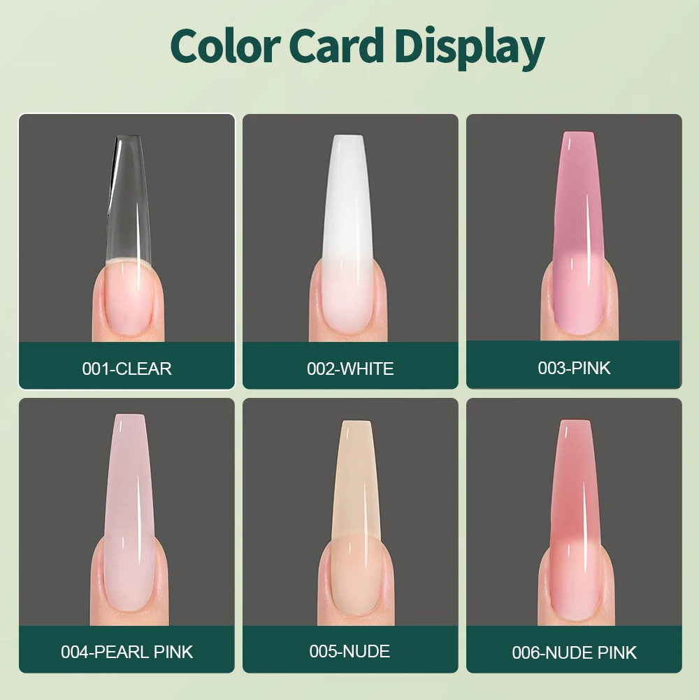 Nailpop TPO/HEMA-Free 6 Colors Crystal Poly Nail Gel Builder Gel For Nails Extension UV/LED Lamp Curing Home Art Salon DIY 1pc 6 S2f90d11178c04d35956a4aad259ed1ceH