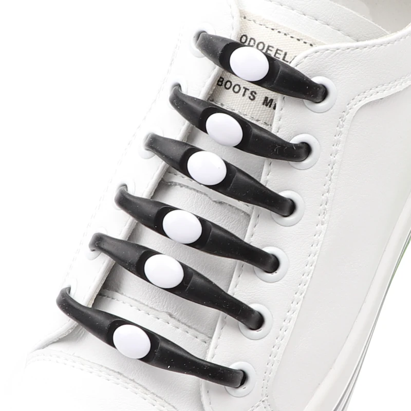 

12 Pcs Silicone Shoe Laces Elastic No Tie Shoelaces Convenient Lazy Lace High Quality Leisure Sneakers Rubber Shoelace
