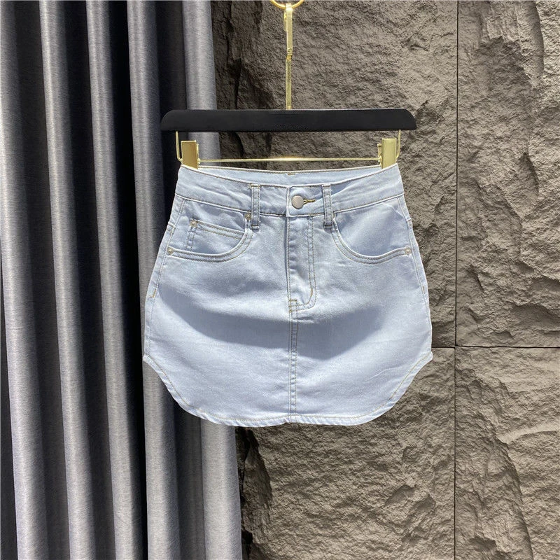 Harajuku Jean Skirt Women's Slim-fit Denim Skirt New Korean High Waist Thin Wide Leg Shorts Skirt Women's Clothing
Harajuku Jean Skirt Women's Slim-fit Denim Skirt New Korean High Waist Thin Wide Leg Shorts Skirt Women's Clothing