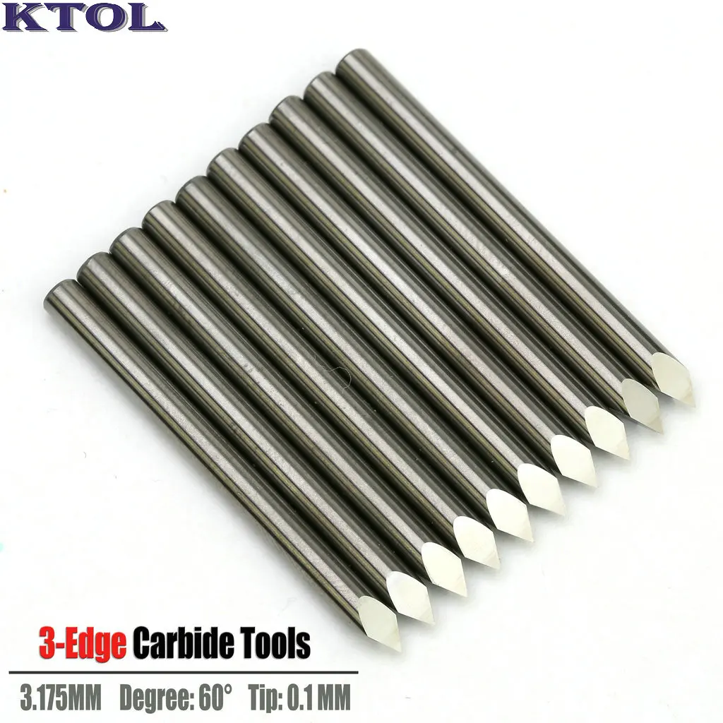 60 Angle 3.175x0.1mm 3 Edge Cutters for Wood Carving,10pc/lot Tungsten Steel Carbide Tool End Mill,Pyramid CNC Router Wood Bit
60 Angle 3.175x0.1mm 3 Edge Cutters for Wood Carving,10pc/lot Tungsten Steel Carbide Tool End Mill,Pyramid CNC Router Wood Bit