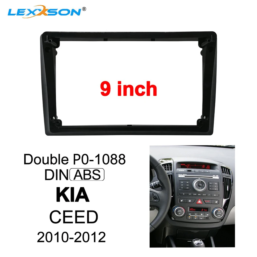 Комплект отделки 9-дюймовой автомобильной Fascia Для KIA CEED 2010-2012, двойная Din Dvd-панель, автомобильная рамка, аудио-адаптер, лицевая панель, приборная панель
Комплект отделки 9-дюймовой автомобильной Fascia Для KIA CEED 2010-2012, двойная Din Dvd-панель, автомобильная рамка, аудио-адаптер, лицевая панель, приборная панель