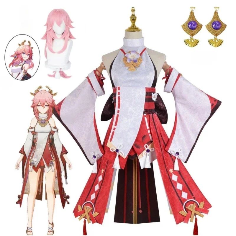 Genshin impact Yae Miko cosplay costume guuji Yae fancy outfits guuji full set guuji Yae dress headwear game suit
Genshin impact Yae Miko cosplay costume guuji Yae fancy outfits guuji full set guuji Yae dress headwear game suit