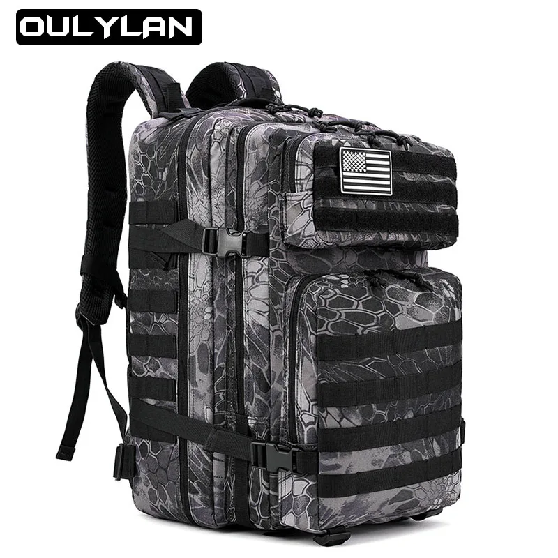 Outdoor Tactical 3P Attack Backpack Travel Bag Men Trekking Mountaineering Camping Camo Sports Rucksack Large Capacity 45L
Outdoor Tactical 3P Attack Backpack Travel Bag Men Trekking Mountaineering Camping Camo Sports Rucksack Large Capacity 45L