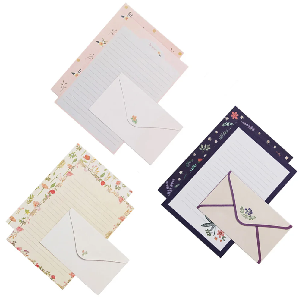 6 Sets of Letter Papers Simple Colorful Beautiful Flower Printing Letter Papers
6 Sets of Letter Papers Simple Colorful Beautiful Flower Printing Letter Papers