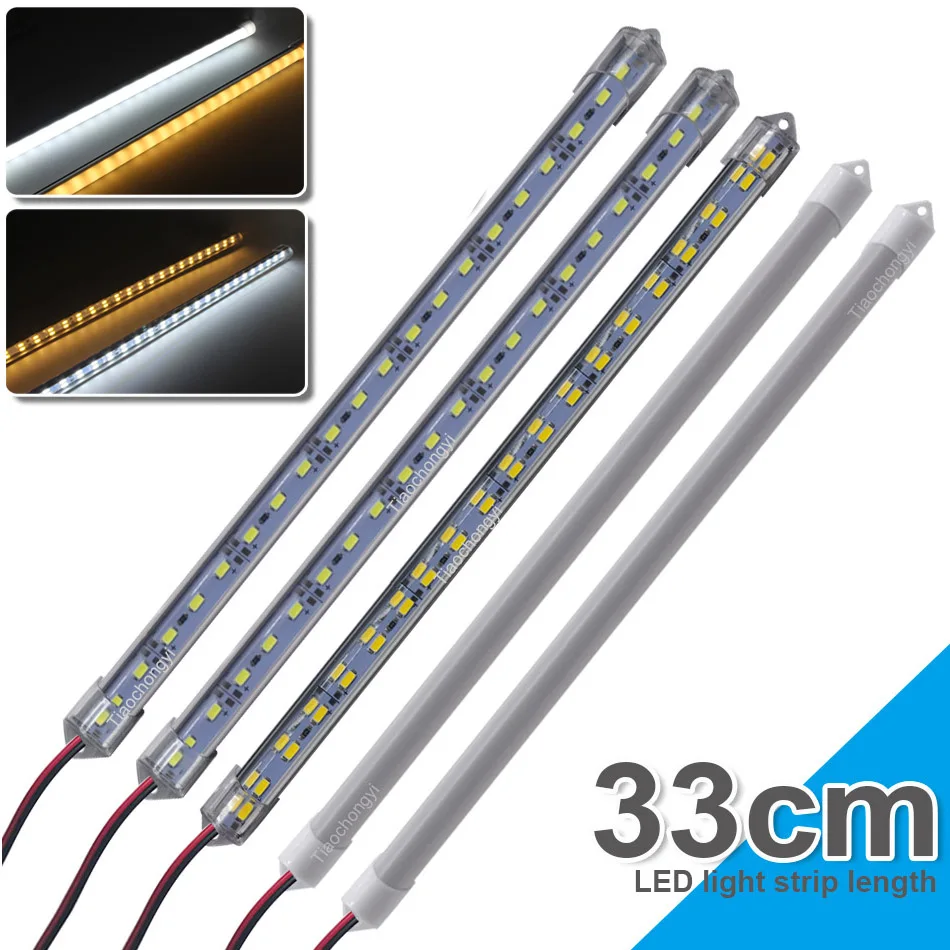 

24LEDs/48LEDs LED Light Strip DC12V/24V 330mmX15mm Hard Rigid Tube Bar Lamp IP65 Waterproof 5630-led bead Lights Strips For DIY