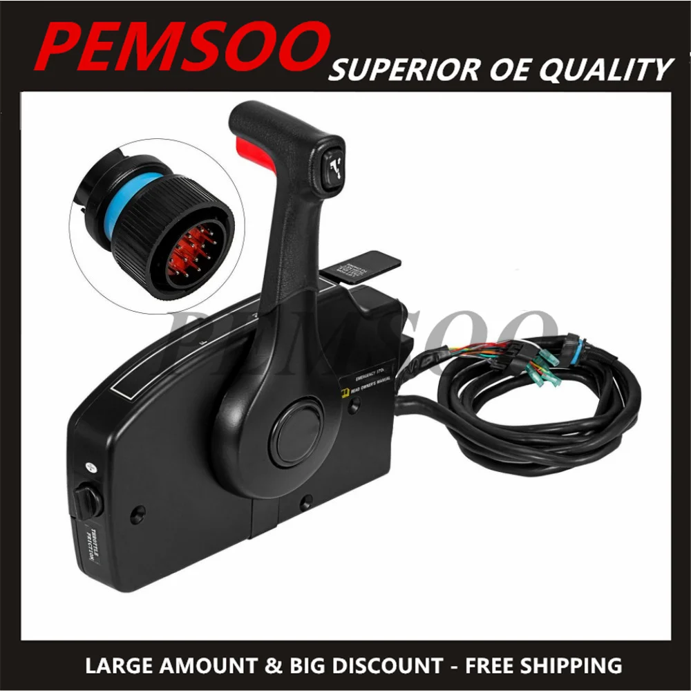 Outborad Remote Control for Side Mount Quicksilver Mercury 881170A14 with 14PINS 20FT Harness
Outborad Remote Control for Side Mount Quicksilver Mercury 881170A14 with 14PINS 20FT Harness