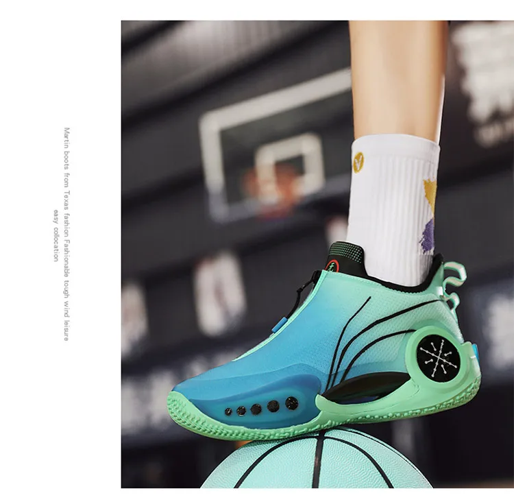 Novas botas de basquete masculino esportes ao ar livre amortecimento anti-deslizamento tênis de basquete respirável Novas botas de basquete masculino esportes ao ar livre amortecimento anti-deslizamento tênis de basquete respirável