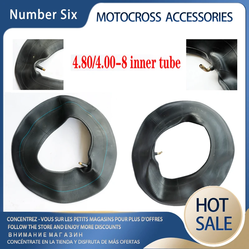 

4.00-8 Tyre Inner Tube For Wheelbarrows Sack Trucks Trolleys 4.00/4.80-8 (4.80 / 4.00 - 8 ) bent and straight valve