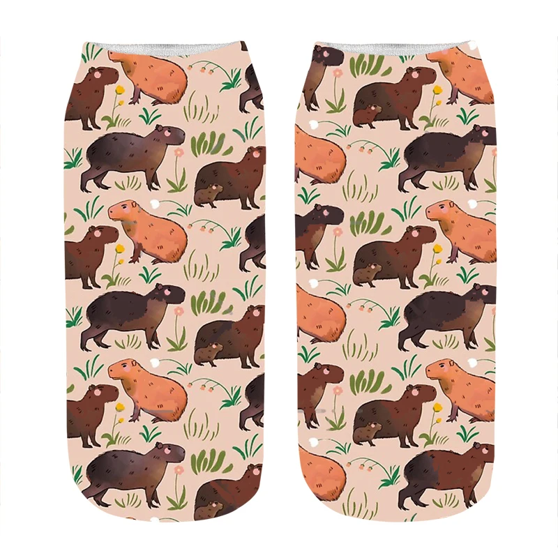 Women's socks Cartoon Green and Brown Capybara Printed Socks Woman harajuku Happy Funny Novelty cute girl gift Socks for women
Women's socks Cartoon Green and Brown Capybara Printed Socks Woman harajuku Happy Funny Novelty cute girl gift Socks for women