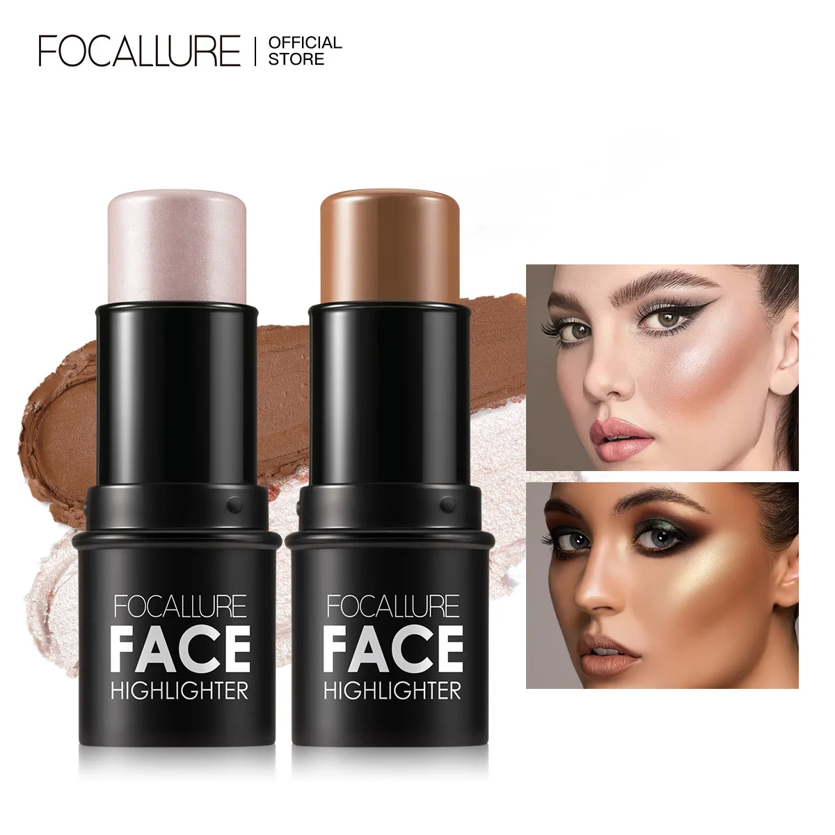 FOCALLURE Bronzer Highlighter Stick Waterproof Body Face Contour Corrector Illuminator Cream For Women's Makeup Contouring
FOCALLURE Bronzer Highlighter Stick Waterproof Body Face Contour Corrector Illuminator Cream For Women's Makeup Contouring