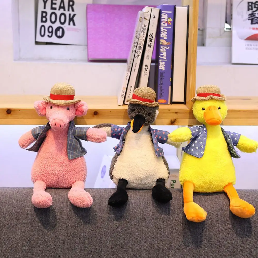 Elephant Cartoon Animal Dolls Penguin Duck With Straw Hat Stuffed Animals Plush Doll Animal Plush Toy Duck Stuffed Toy
Elephant Cartoon Animal Dolls Penguin Duck With Straw Hat Stuffed Animals Plush Doll Animal Plush Toy Duck Stuffed Toy