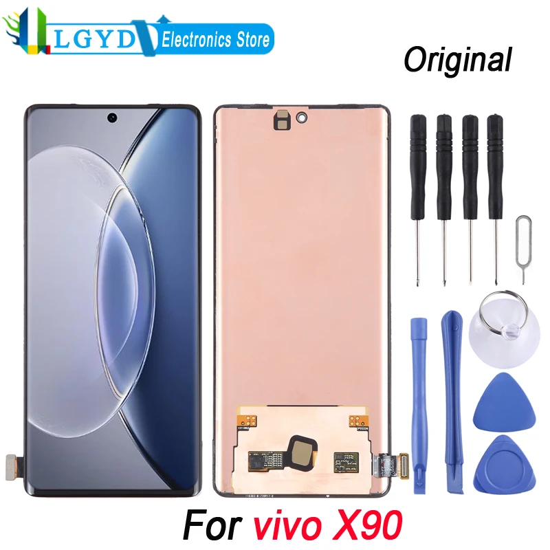 For vivo X90 Original AMOLED LCD Screen Display and Digitizer Full Assembly Replacement Part
For vivo X90 Original AMOLED LCD Screen Display and Digitizer Full Assembly Replacement Part