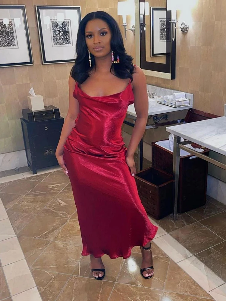 Fashion Sexy Spaghetti Strap Backless Satin Dress Women Y2K Blue Lace Up Trumpet Long Dress Elegant Bodycon Party Dresses 2022
Fashion Sexy Spaghetti Strap Backless Satin Dress Women Y2K Blue Lace Up Trumpet Long Dress Elegant Bodycon Party Dresses 2022