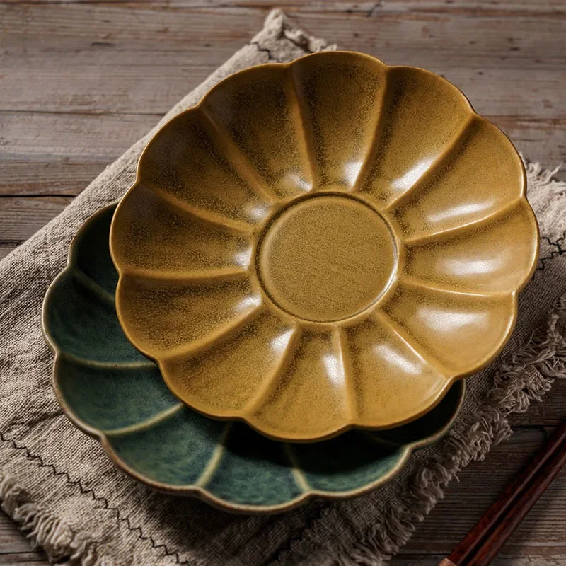 Japanese Creative Plate Coarse Pottery Retro Celebrity Food Dishe Household Dish Homestay Hotels Restaurants Commercial Dishes
Japanese Creative Plate Coarse Pottery Retro Celebrity Food Dishe Household Dish Homestay Hotels Restaurants Commercial Dishes