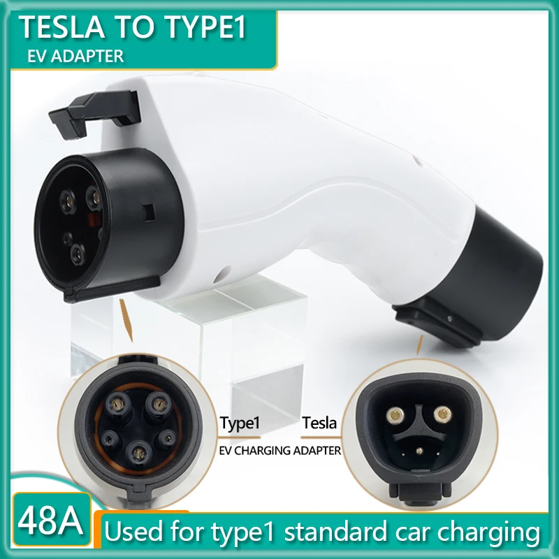Tesla to J1772 Adapter 48A/240V AC Max for TeslaTo Type1 EV Charger Adapter Suitable For A Variety of J1772 Models EVS
Tesla to J1772 Adapter 48A/240V AC Max for TeslaTo Type1 EV Charger Adapter Suitable For A Variety of J1772 Models EVS