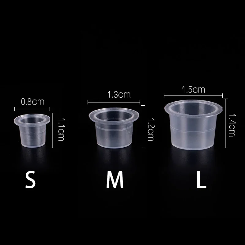 100pc Tattoo Ink Plastic Cups Disposable Pigment Clear Holder S/M/L Container Caps Lip Eyebrow PMU Tattoo Accessories
100pc Tattoo Ink Plastic Cups Disposable Pigment Clear Holder S/M/L Container Caps Lip Eyebrow PMU Tattoo Accessories