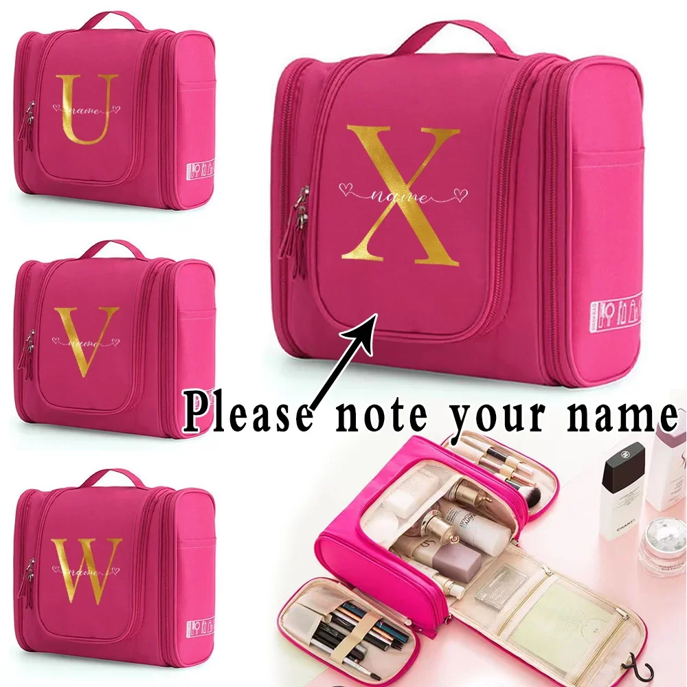 Customize Any Name Cosmetic Bag Portable Storage Makeup Bags Women Large Capacity Make Up Case Letter Print Travel Organizer
Customize Any Name Cosmetic Bag Portable Storage Makeup Bags Women Large Capacity Make Up Case Letter Print Travel Organizer