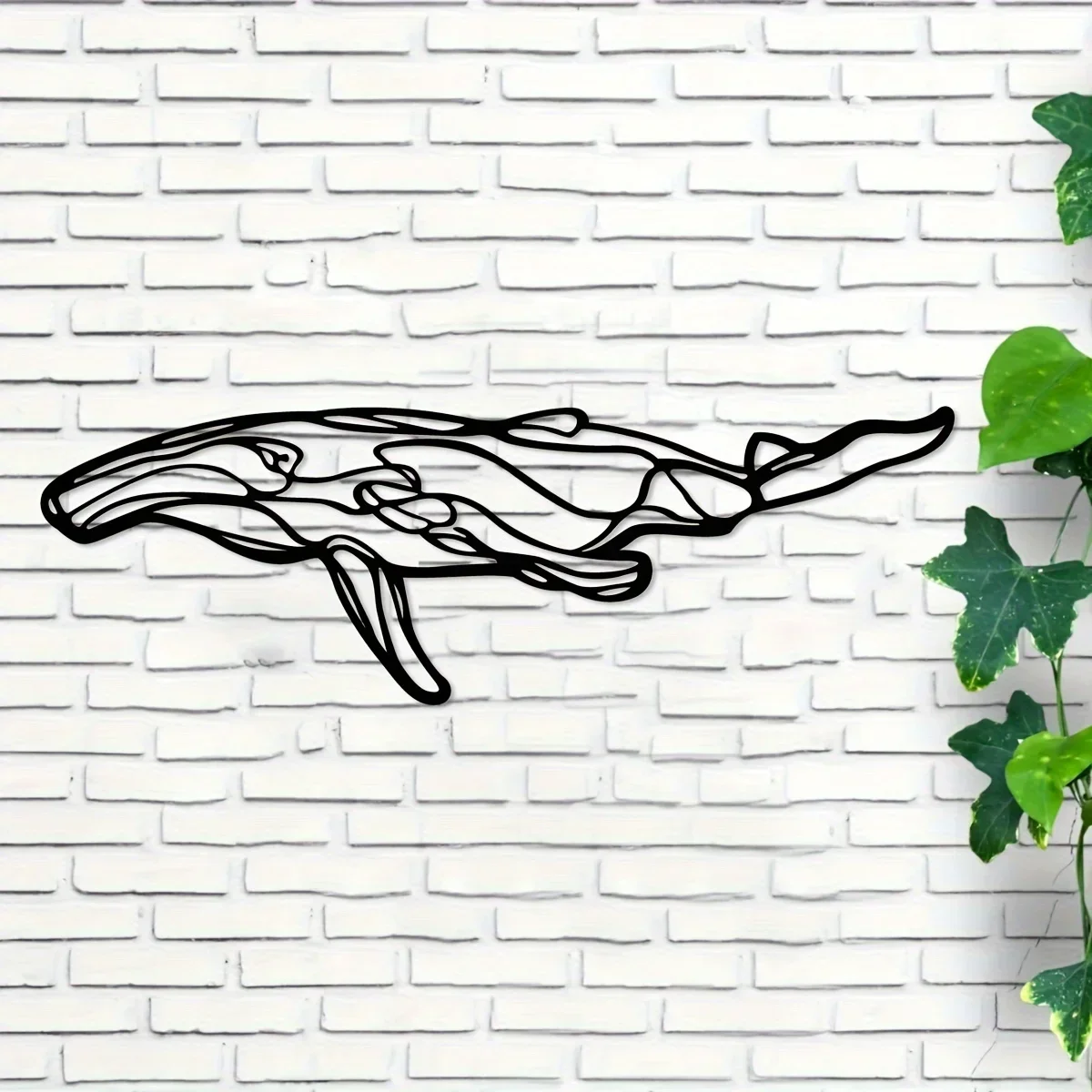 

Creative Line Whale Iron Crafts, Indoor Wall Decoration, Great for Living Room Bedroom, Hallway Wall Decoration 15.74*5.14inch w