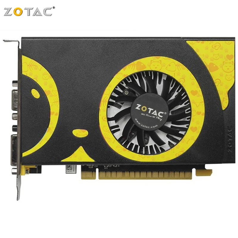 

OriginaL ZOTAC GT710-2GD3 Graphics Cards 64Bit GDDR3 Video Card For nVIDIA Geforce GPU VGA GT 710 GT710 2GB placa de vídeo Used