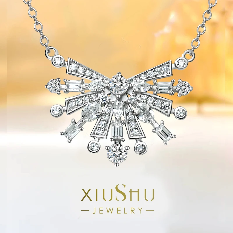 Роскошная и модная серебряная подвеска в виде цветов с инкрустацией из высокоуглеродистого бриллианта, нишевый дизайн и ощущение роскоши
Роскошная и модная серебряная подвеска в виде цветов с инкрустацией из высокоуглеродистого бриллианта, нишевый дизайн и ощущение роскоши